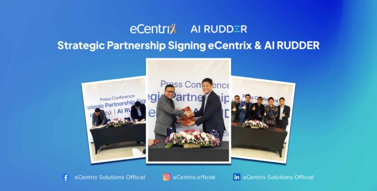 eCentrix AI Rudder partnership
